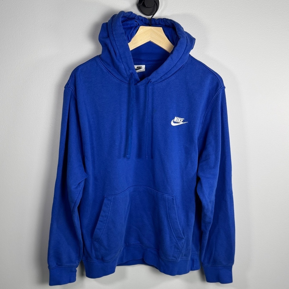 Nike Swoosh Hoodie Blue Size Large
